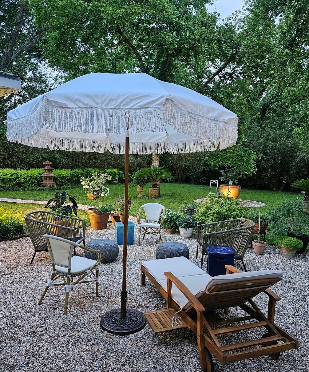 What is the wind protection rating of the patio umbrella?