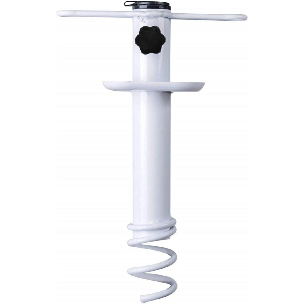 AMMSUN Metal Beach Umbrella Sand Anchor,White