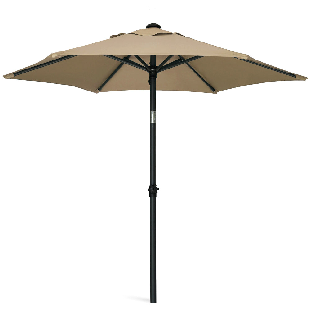 AMMSUN 6ft Patio Table Umbrella,Tan - AMMSUN Beach Umbrella