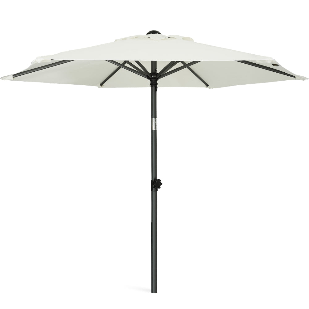 AMMSUN 6ft Patio Table Umbrella,White - AMMSUN Beach Umbrella