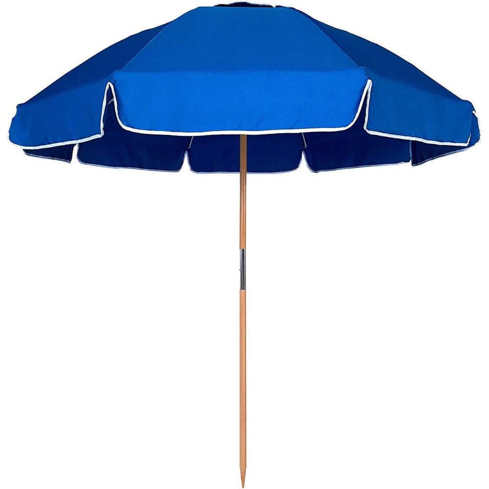 AMMSUN 7.5ft Commercial Grade Beach Umbrella,Blue - AMMSUN Beach Umbrella