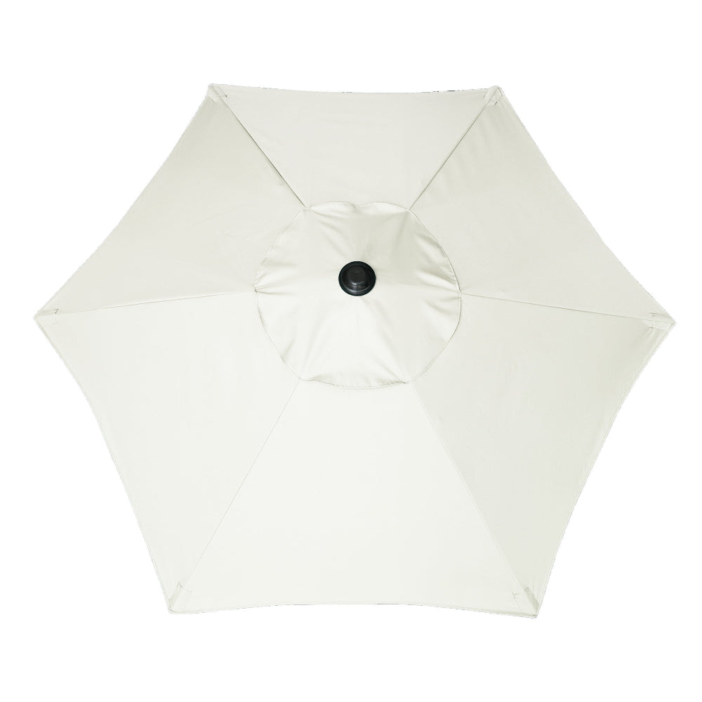 AMMSUN 6ft white outdoor umbrellas for patio table umbrella with push button tilt, UPF50+