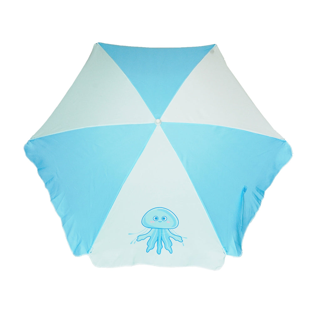 AMMSUN 5ft Kid Umbrella,Jellyfish Blue - AMMSUN Beach Umbrella