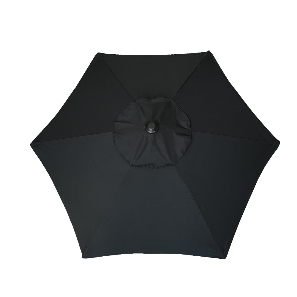 AMMSUN 6ft Patio Table Umbrella,Black picnic table umbrellas for outside - AMMSUN Beach Umbrella