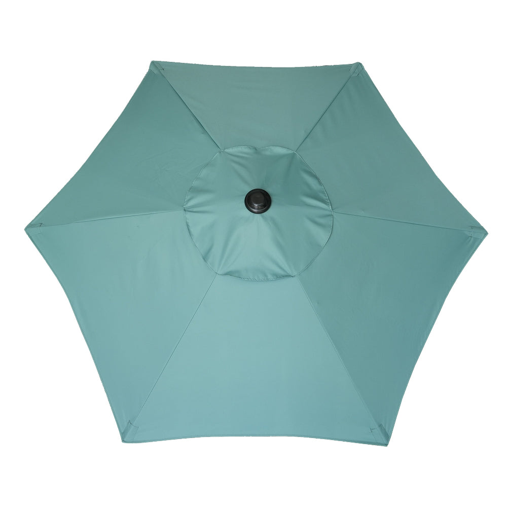 AMMSUN 6ft Patio Umbrella Outdoor Table Umbrellas with Push Button Tilt, Aqua Green