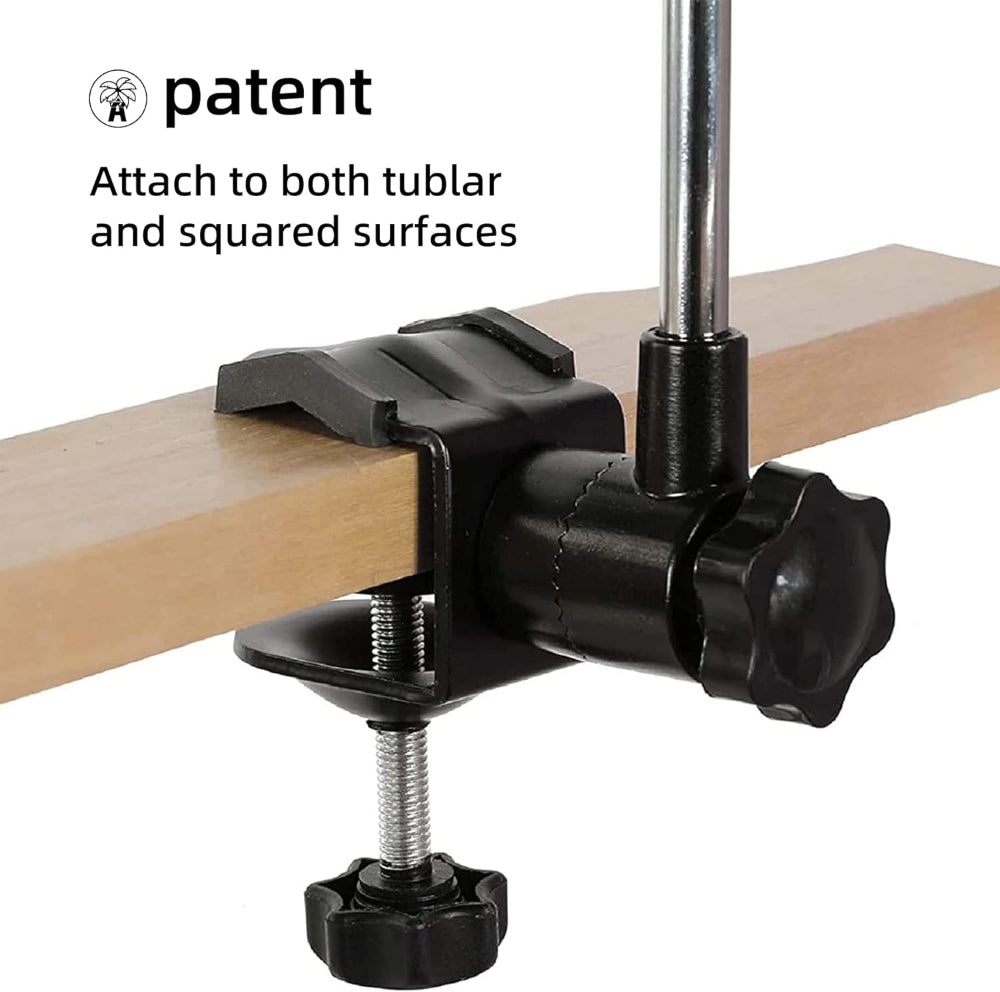 AMMSUN patent clamp on tublar and squared suirfaces for chair umbrella