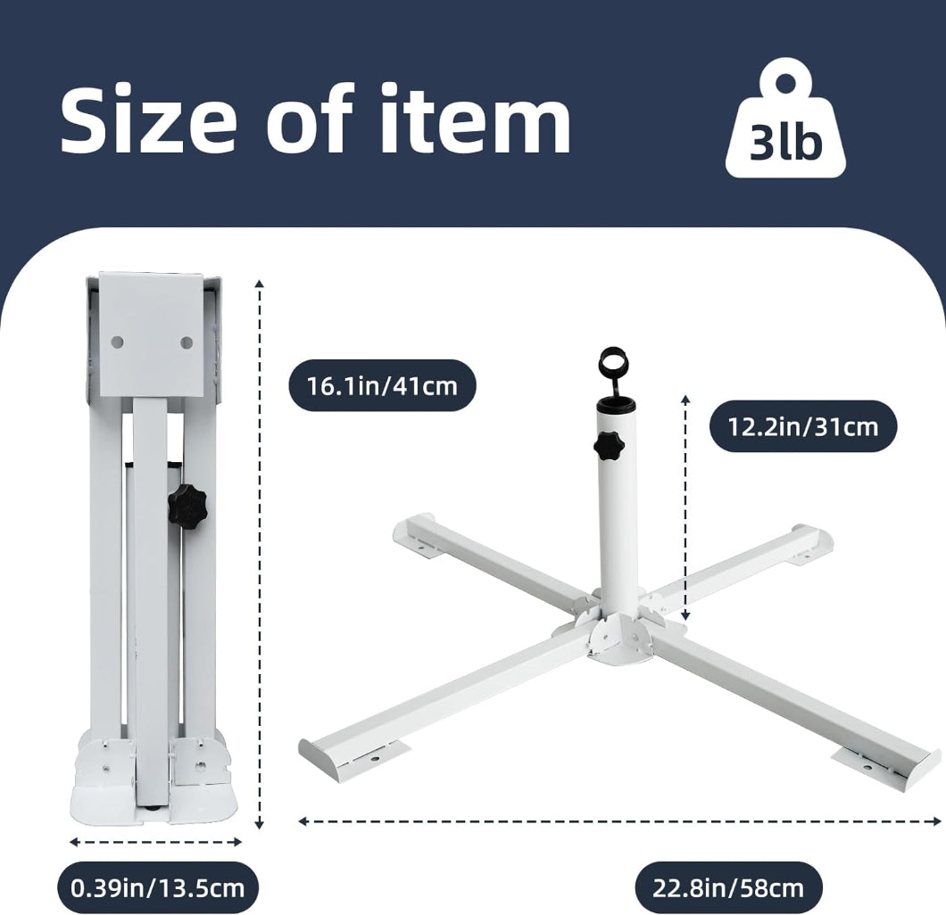 AMMSUN portable patio umbrella base up to 22.8