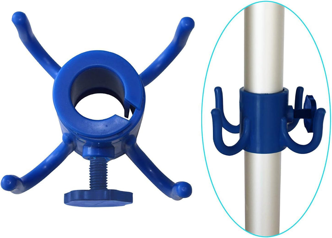 AMMSUN blue hanging hook can be securely fastened to the umbrella pole as a beach vacations must haves