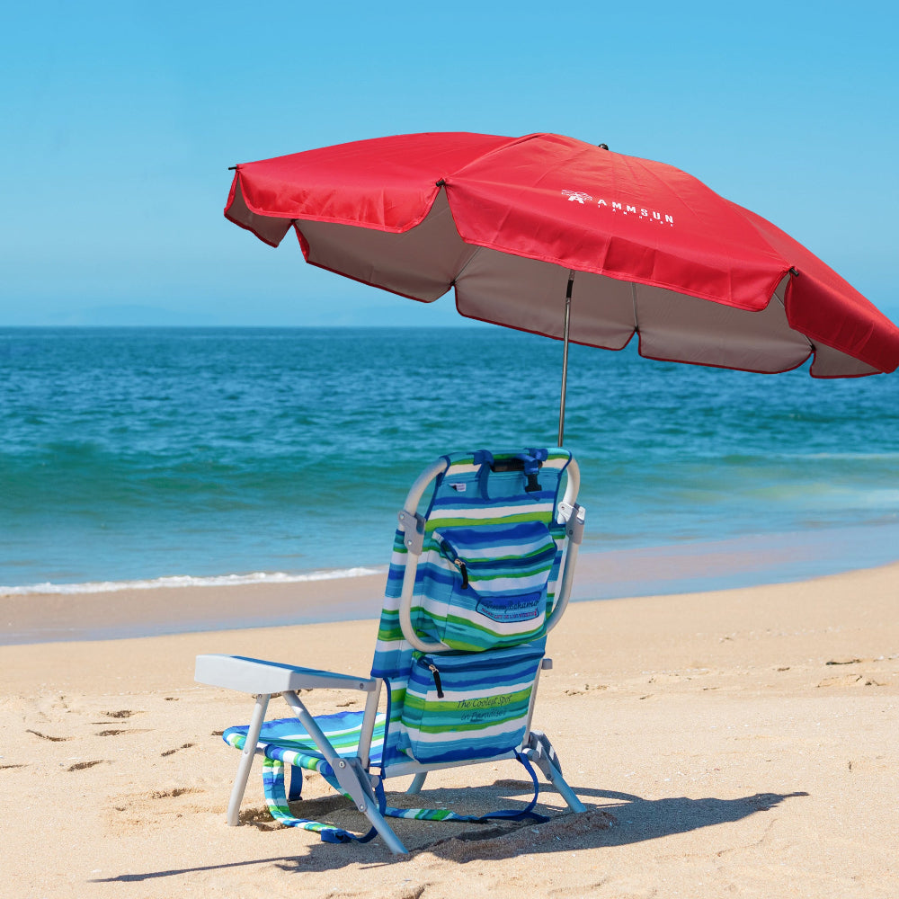 AMMSUN 52 inches xl umbrella for boat chair with universal clamp clip on the beach chair