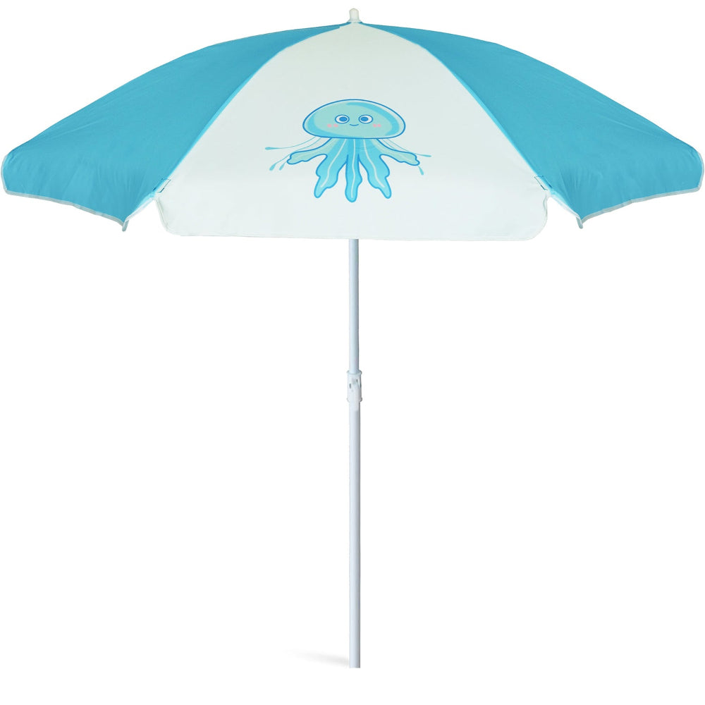 AMMSUN 5ft  Kid Umbrella,Jellyfish Blue umbrellas for rain kids